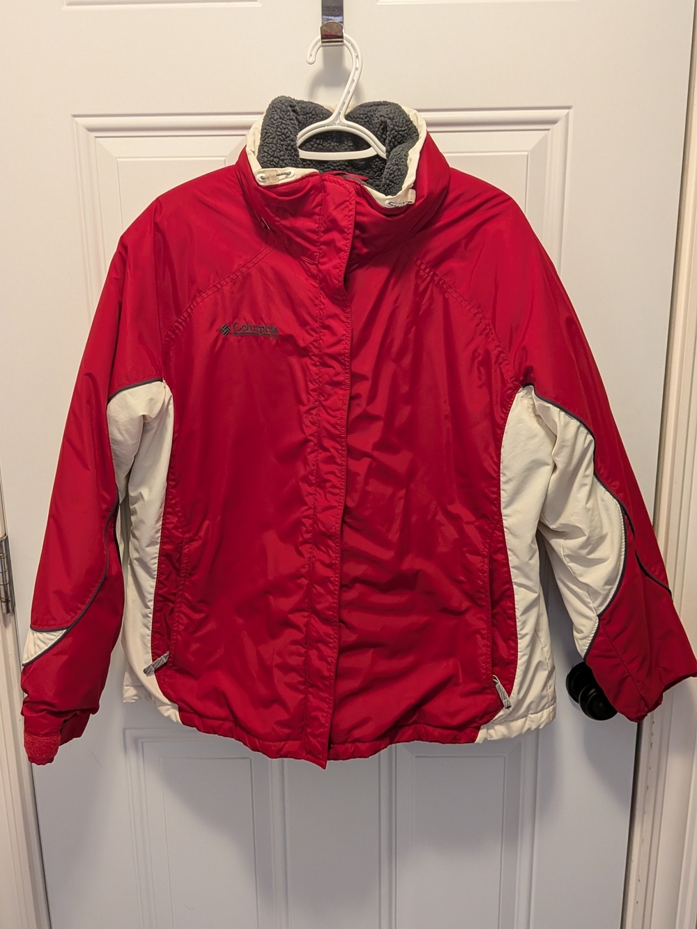 Columbia Red and White Women's Winter Jacket